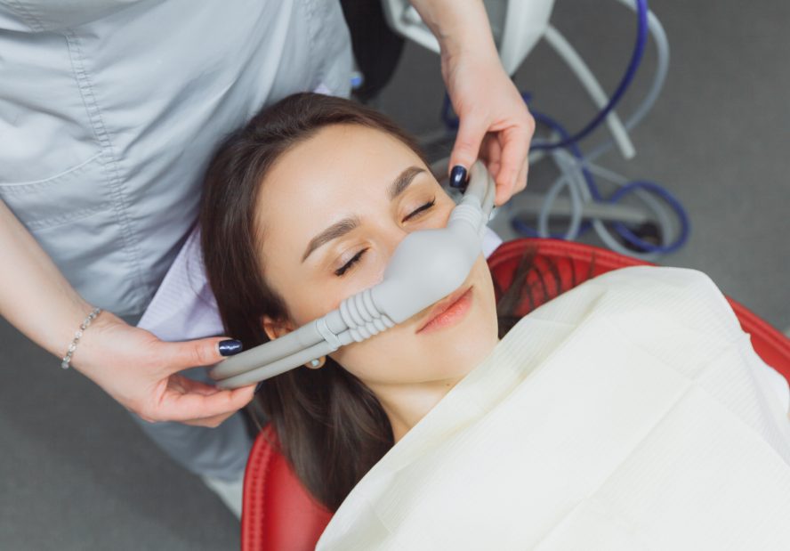 Patient undergoing dental sedation